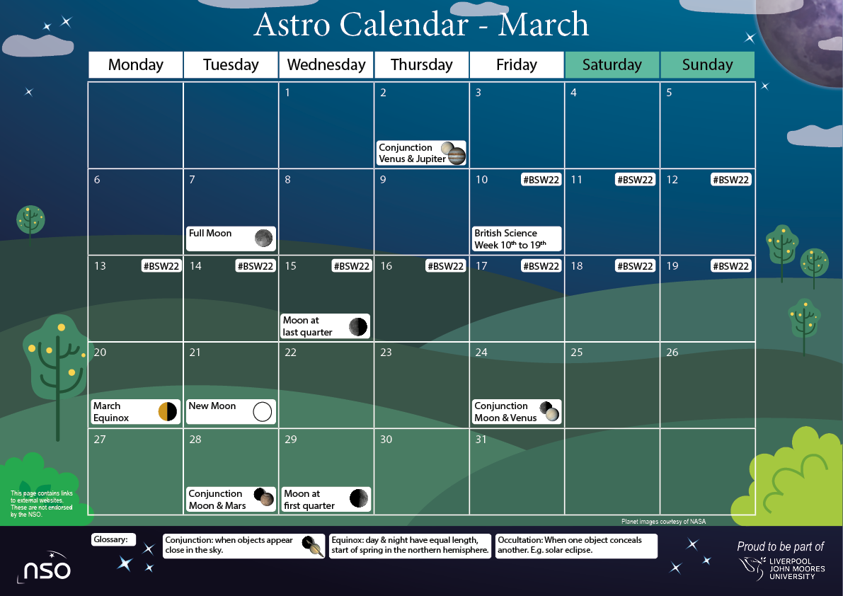 AstroCal March