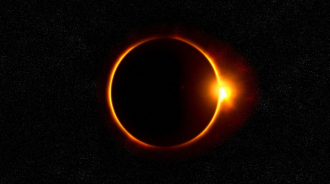 Photograph of a total solar eclipse